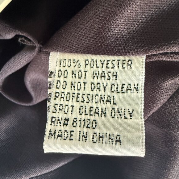 NWT Park‎ 108 Cocktail Dress Black Crepe Peplum Design Size 12 - Picture 7 of 10